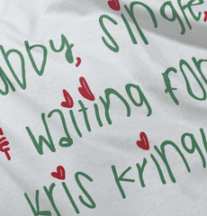 Waiting For Kris Kringle Infant Baby Bib-Direct To Garment Print-Brisco Baby