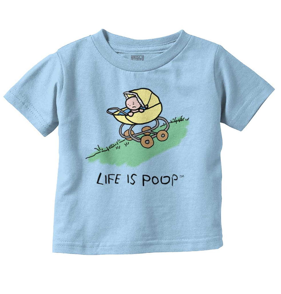 Downhill Stroller Infant Toddler T Shirt-Direct To Garment Print-Brisco Baby