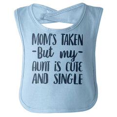 Aunt is Single Infant Baby Bib-Direct To Garment Print-Brisco Baby