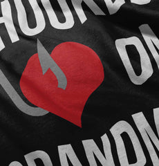 Hooked On Grandma Infant Toddler T Shirt-Direct To Garment Print-Brisco Baby