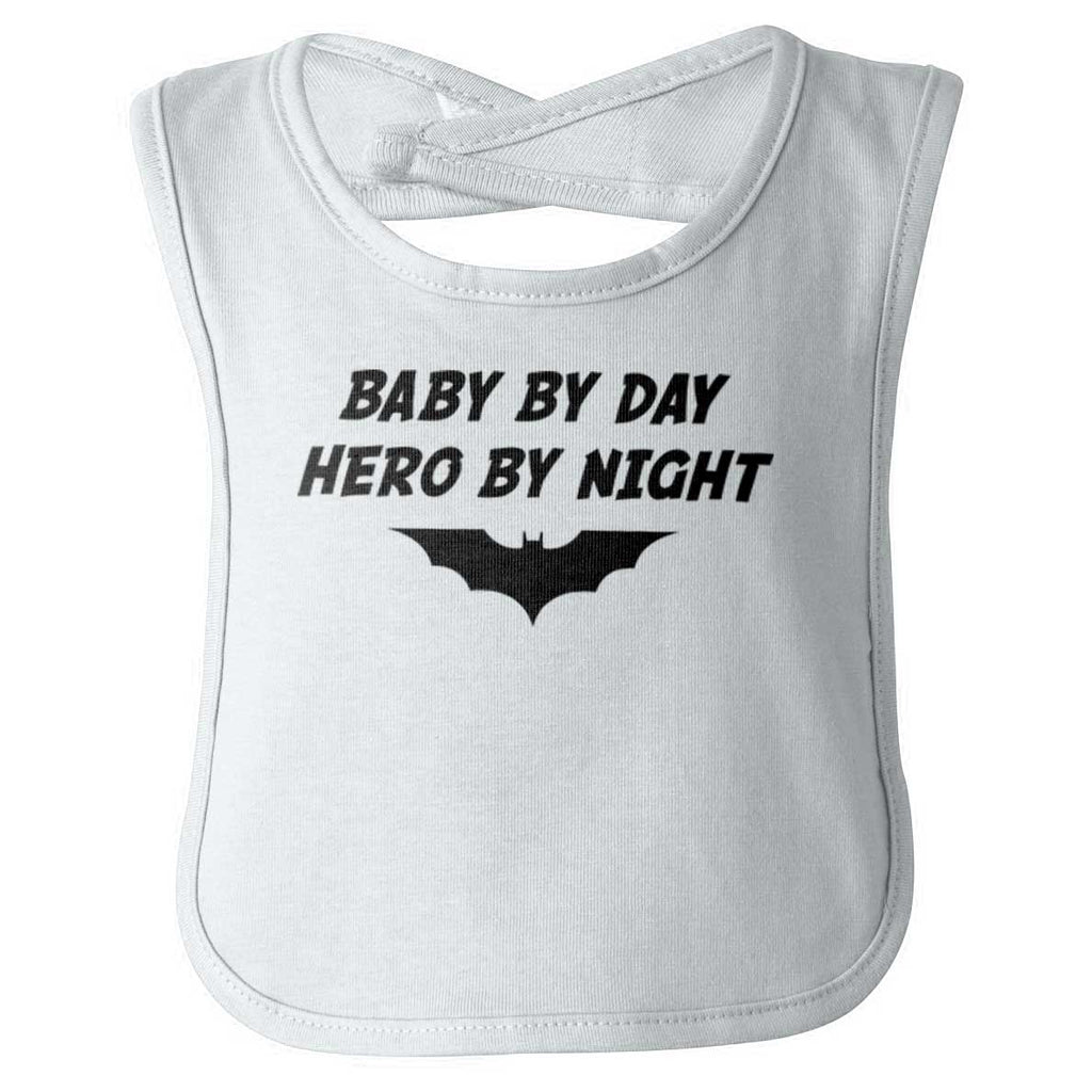 Hero By Night Infant Baby Bib-Direct To Garment Print-Brisco Baby