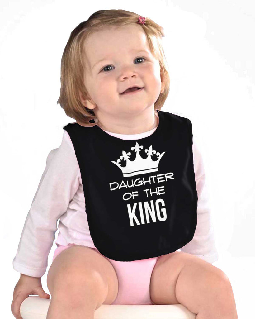 King's Daughter Infant Baby Bib-Direct To Garment Print-Brisco Baby