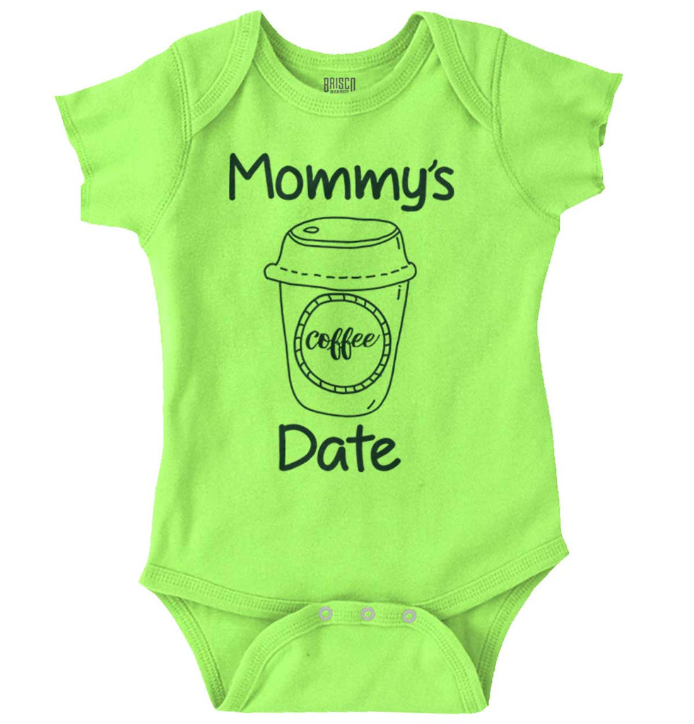 Mommy's Date Romper Bodysuit-Direct To Garment Print-Brisco Baby