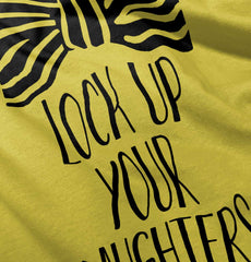 Lock Up Your Daughters Romper Bodysuit-Direct To Garment Print-Brisco Baby