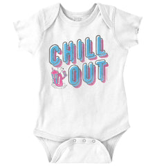 Retro Chill Romper Bodysuit-Direct To Garment Print-Brisco Baby