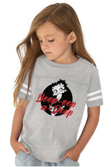 Boop-Oop-A-Doop Toddler Football Jersey Tee-Direct To Garment Print-Brisco Baby
