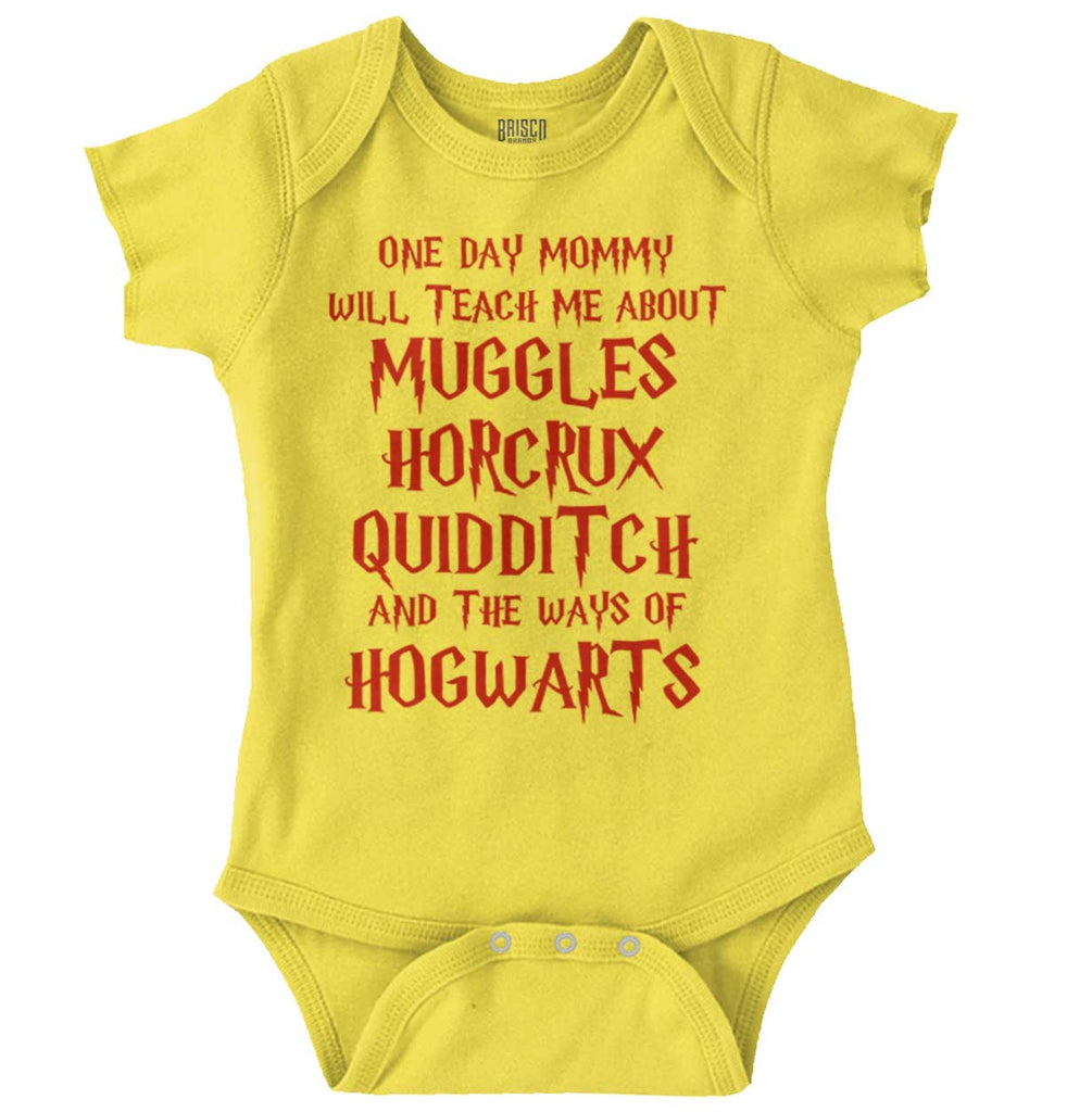 Muggles Horcrux Quidditch Romper Bodysuit-Direct To Garment Print-Brisco Baby