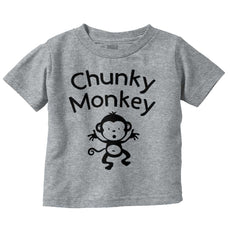Chunky Monkey Infant Toddler T Shirt-Direct To Garment Print-Brisco Baby