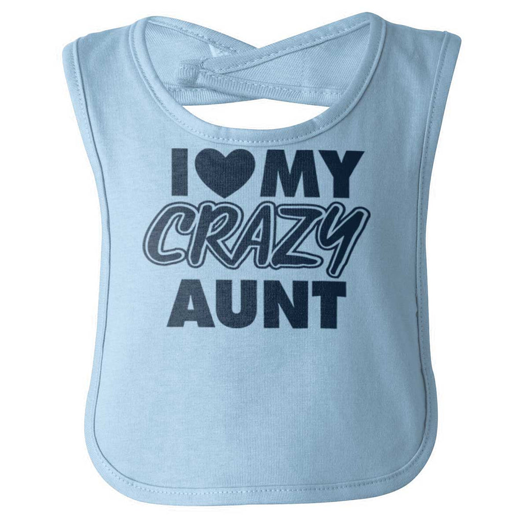 Crazy Aunt Infant Baby Bib-Direct To Garment Print-Brisco Baby