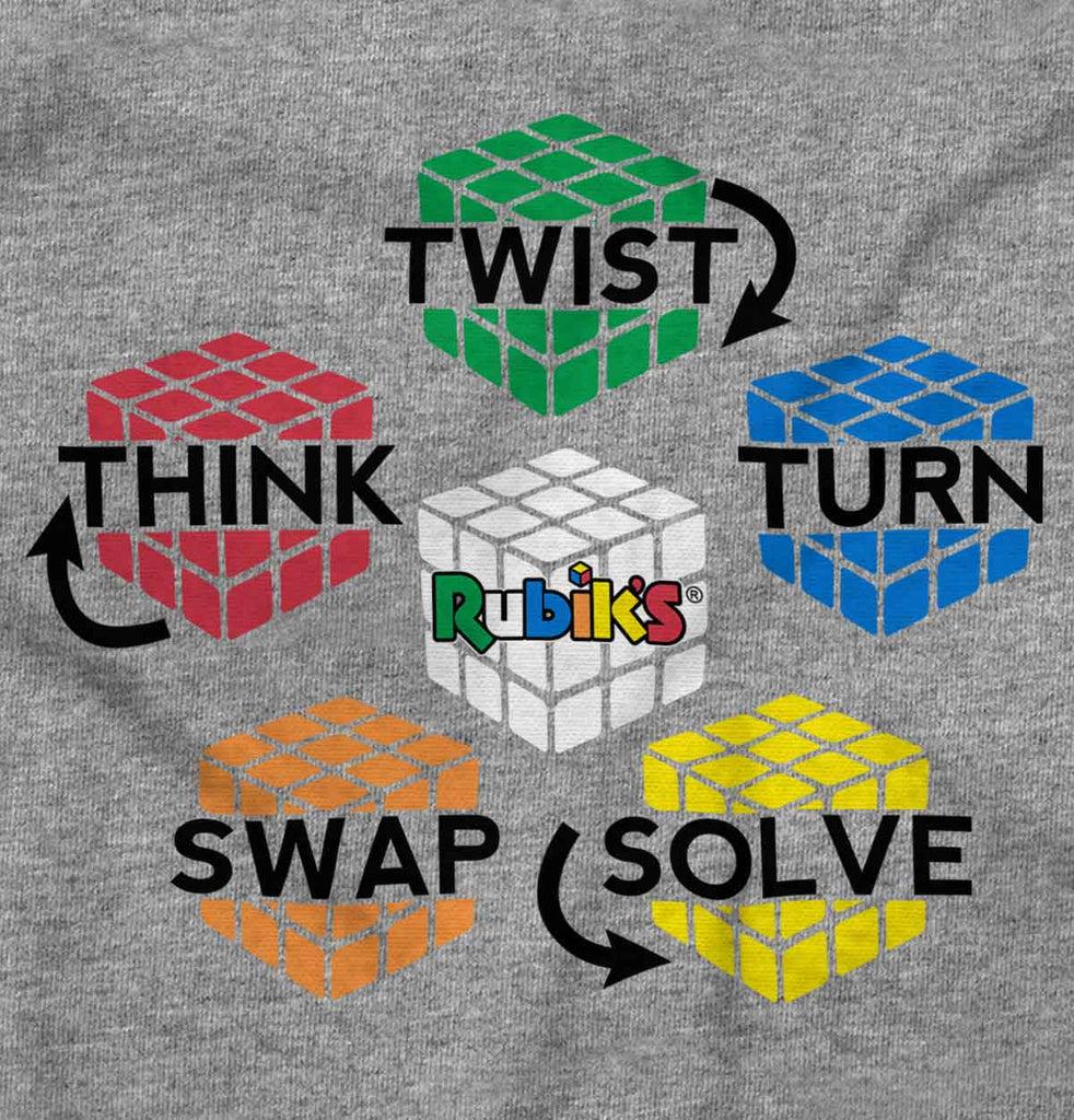 Rubik's Directions Infant Toddler T Shirt-Direct To Garment Print-Brisco Baby
