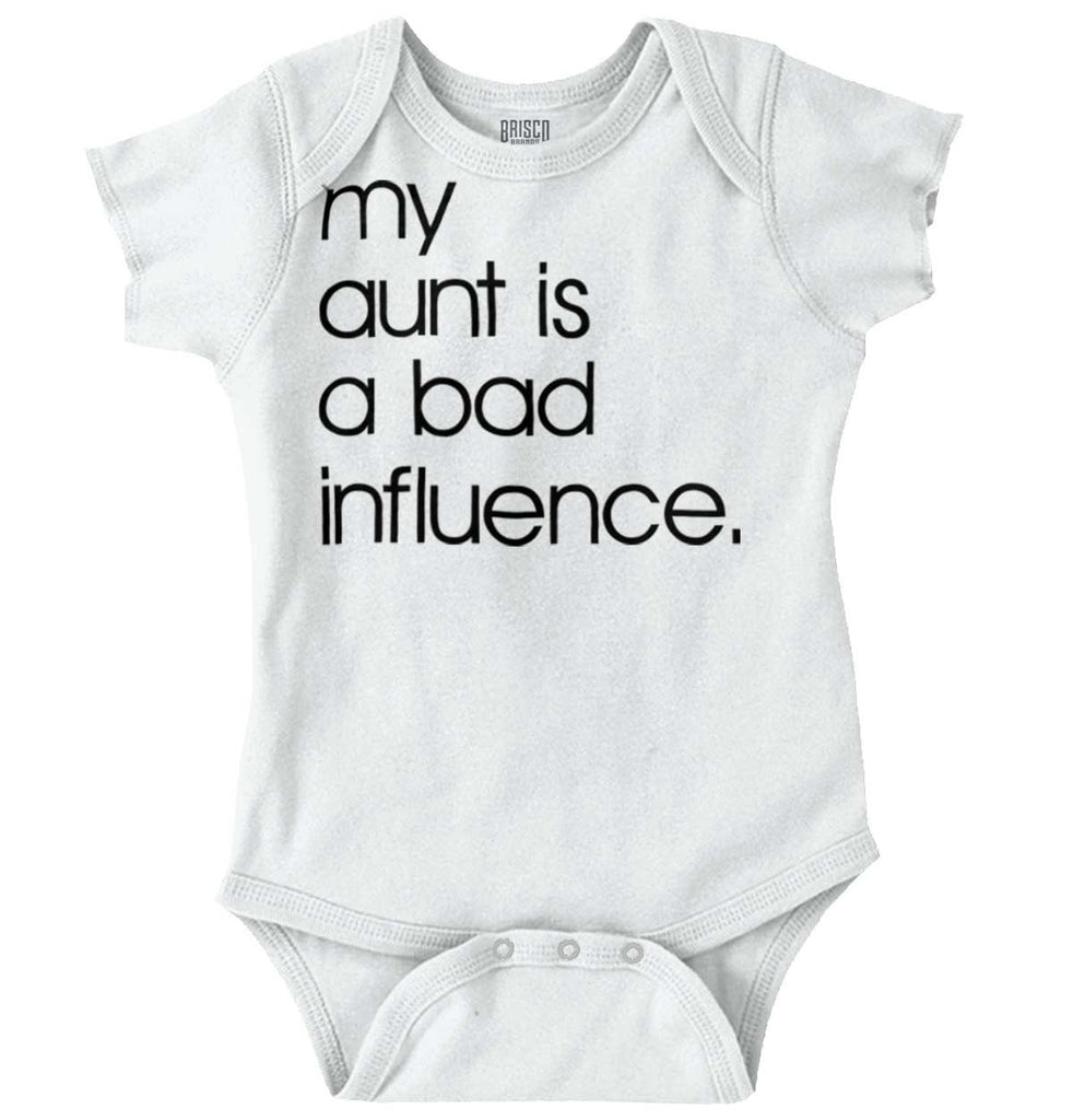 Bad Influence Romper Bodysuit-Direct To Garment Print-Brisco Baby