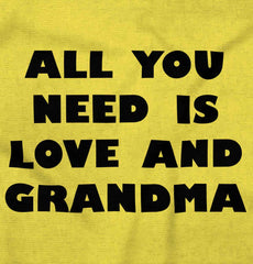 All You Need Is Love And Grandma Romper Bodysuit-Direct To Garment Print-Brisco Baby