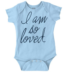 So Loved Romper Bodysuit-Direct To Garment Print-Brisco Baby