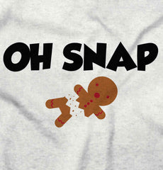 Oh Snap Gingerbread Infant Baby Bib-Direct To Garment Print-Brisco Baby