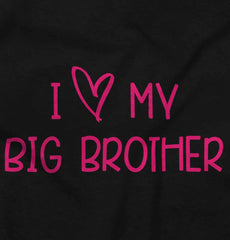 I Love My Big Brother Infant Baby Bib-Direct To Garment Print-Brisco Baby