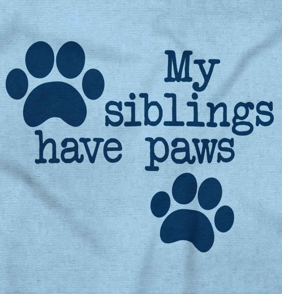 Siblings have paws Romper Bodysuit-Direct To Garment Print-Brisco Baby