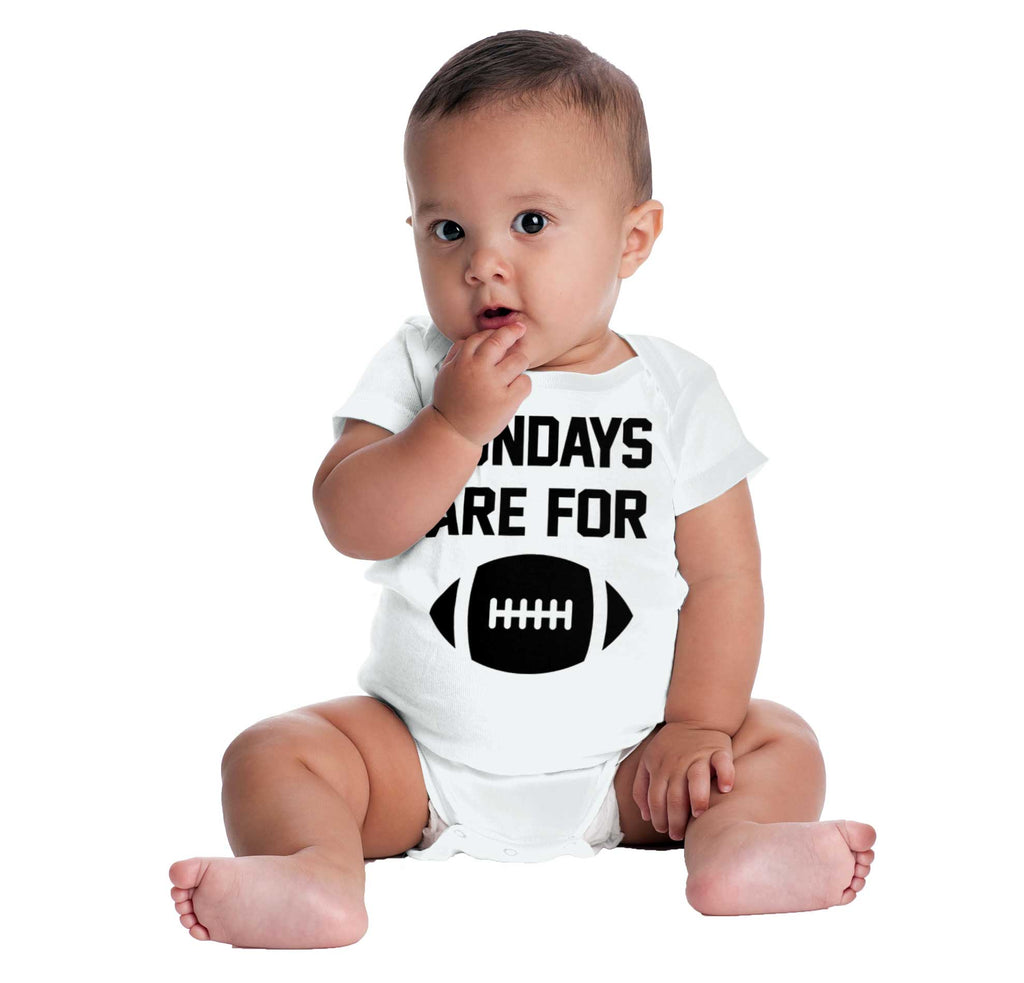 Sundays for Football Romper Bodysuit-Direct To Garment Print-Brisco Baby