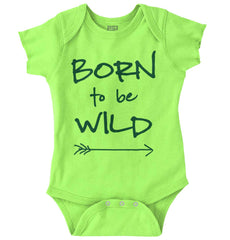 Born To Be Wild Romper Bodysuit-Direct To Garment Print-Brisco Baby