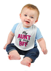 Aunt BFF Infant Baby Bib-Direct To Garment Print-Brisco Baby