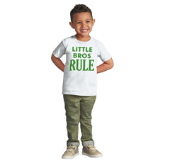 Little Bros Rule Infant Toddler T Shirt-Direct To Garment Print-Brisco Baby