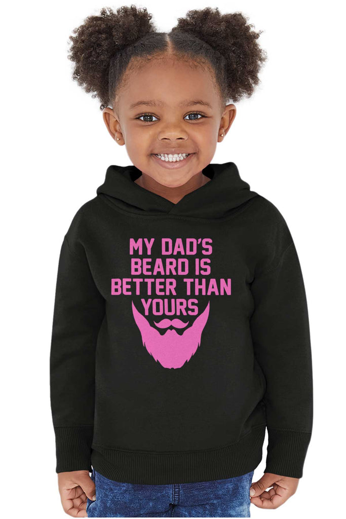 Dad's Beard Toddler Pullover Hoodie-Direct To Garment Print-Brisco Baby