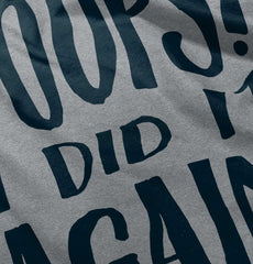 Poops I Did It Again Raglan Romper Bodysuit-Direct To Garment Print-Brisco Baby