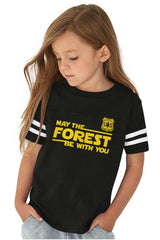 May The Forest Toddler Football Jersey Tee-Direct To Garment Print-Brisco Baby