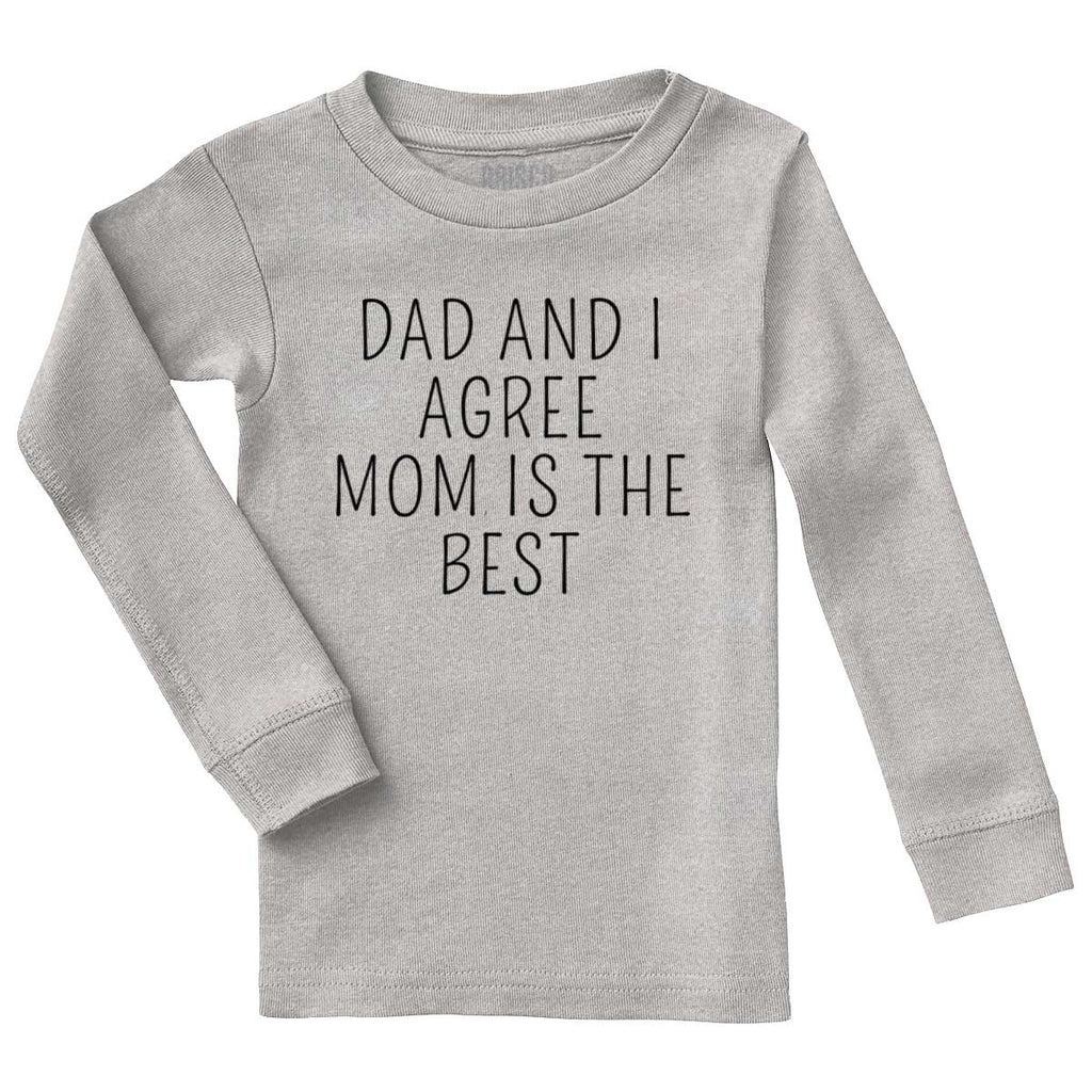 Mom Is Best Solid Baby Pajama Top-Direct To Garment Print-Brisco Baby