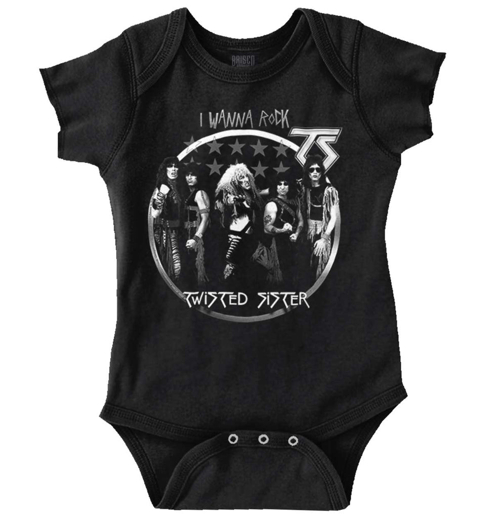Twisted Sister Photo Romper Bodysuit-Direct To Garment Print-Brisco Baby