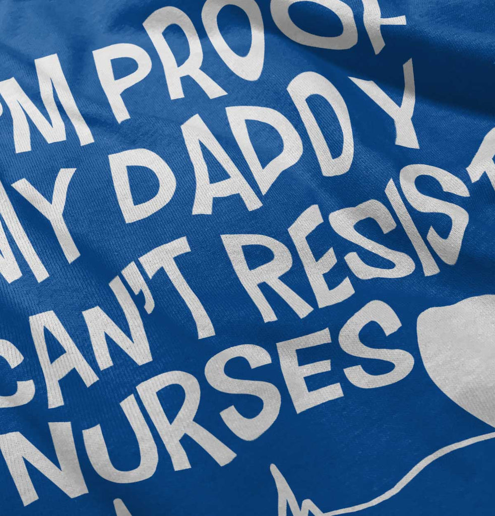 Can't Resist Nurses Solid Baby Pajama Top-Direct To Garment Print-Brisco Baby