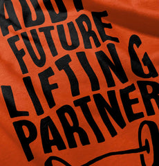 Lifting Partner Romper Bodysuit-Direct To Garment Print-Brisco Baby