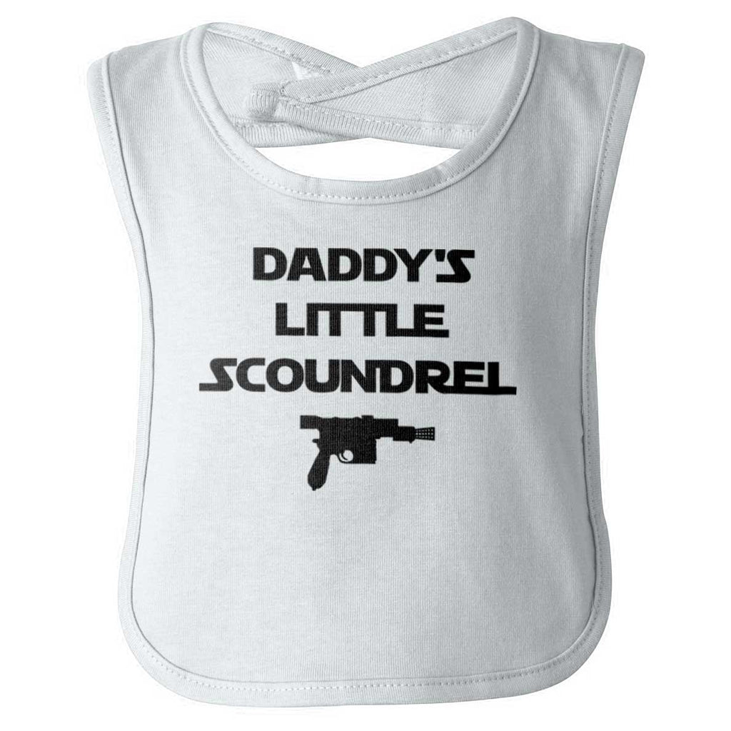 Daddy's Little Scoundrel Infant Baby Bib-Direct To Garment Print-Brisco Baby