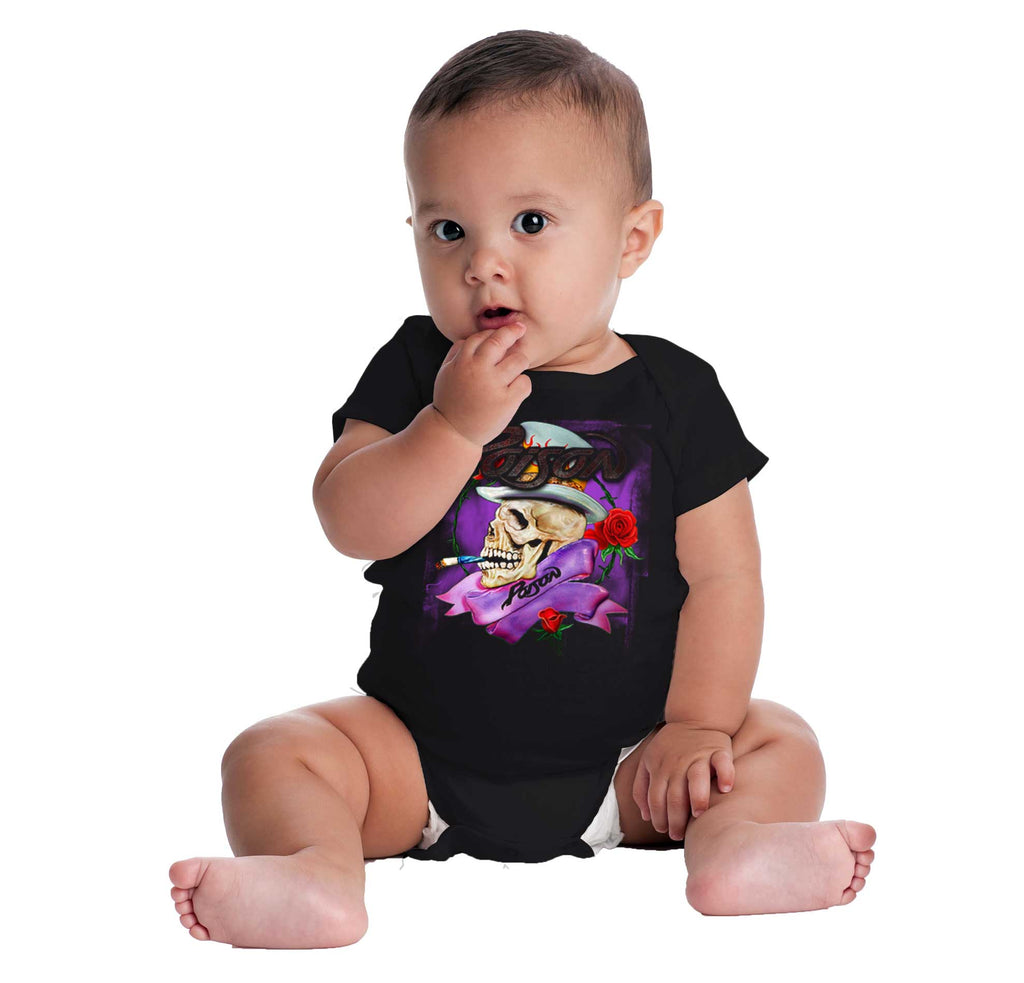 Poison Skeleton Romper Bodysuit-Direct To Garment Print-Brisco Baby