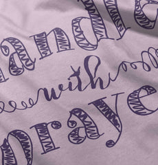 Handle With Prayer Romper Bodysuit-Direct To Garment Print-Brisco Baby