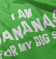 Bananas For Big Sis Romper Bodysuit-Direct To Garment Print-Brisco Baby