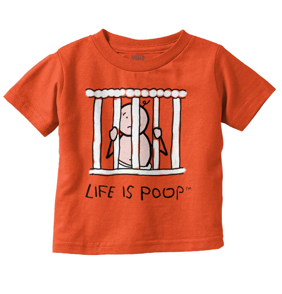 Jail Crib Infant Toddler T Shirt-Direct To Garment Print-Brisco Baby