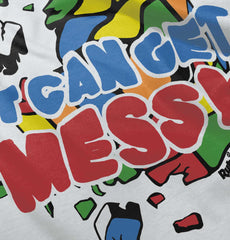 Getting Messy Infant Toddler T Shirt-Direct To Garment Print-Brisco Baby