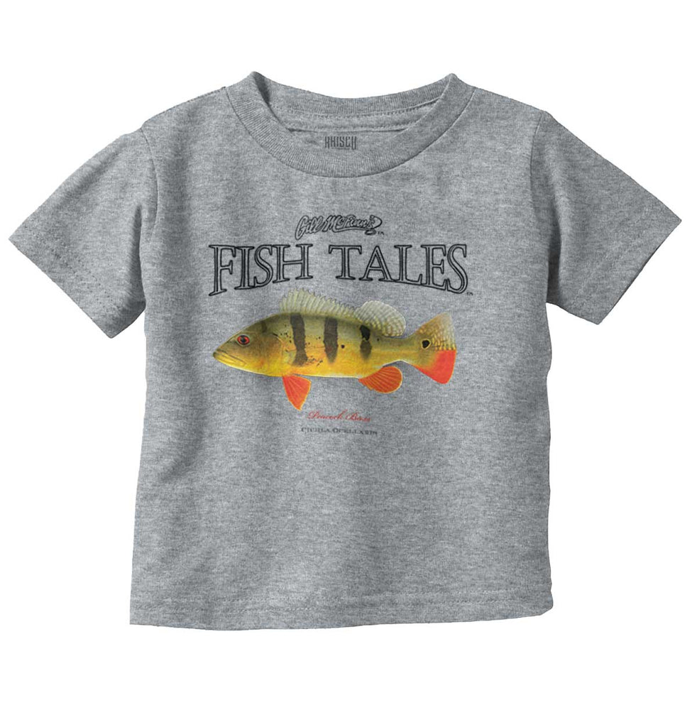 Peacock Bass Infant Toddler T Shirt-Direct To Garment Print-Brisco Baby
