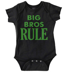 Big Bros Rule Romper Bodysuit-Direct To Garment Print-Brisco Baby