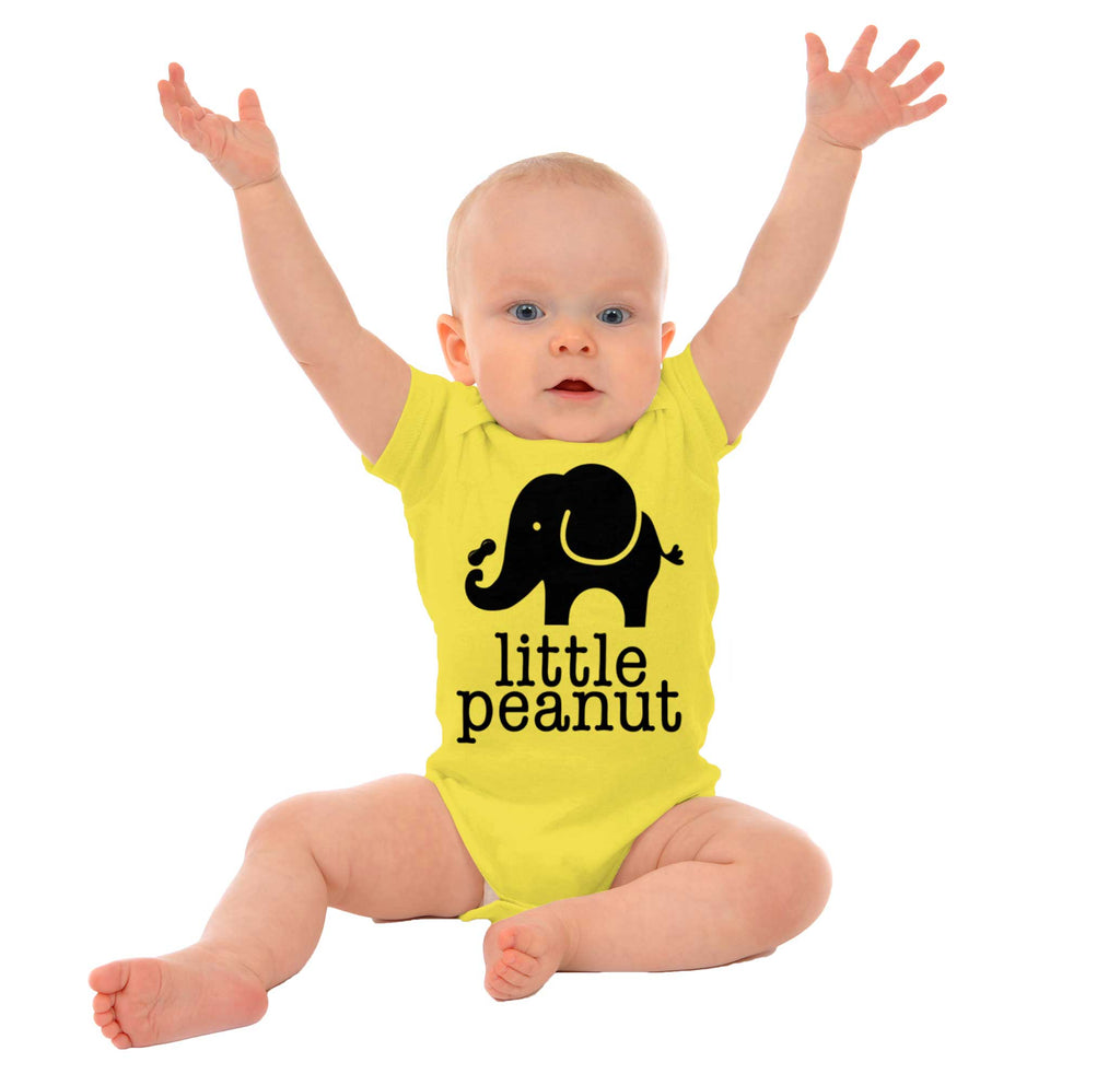 Elephant Peanut Romper Bodysuit-Direct To Garment Print-Brisco Baby