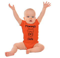 Mommy's Date Romper Bodysuit-Direct To Garment Print-Brisco Baby
