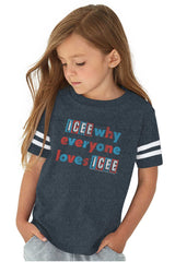 Everyone Loves Icee Toddler Football Jersey Tee-Direct To Garment Print-Brisco Baby