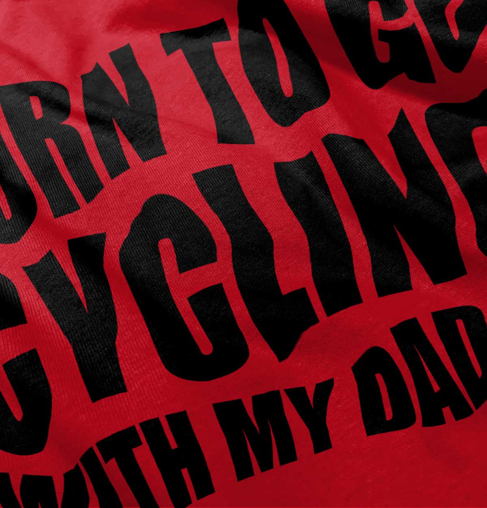 Cycling With Daddy Toddler Pullover Hoodie-Direct To Garment Print-Brisco Baby