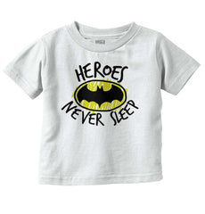 Heroes Never Sleep Infant Toddler T Shirt-Direct To Garment Print-Brisco Baby