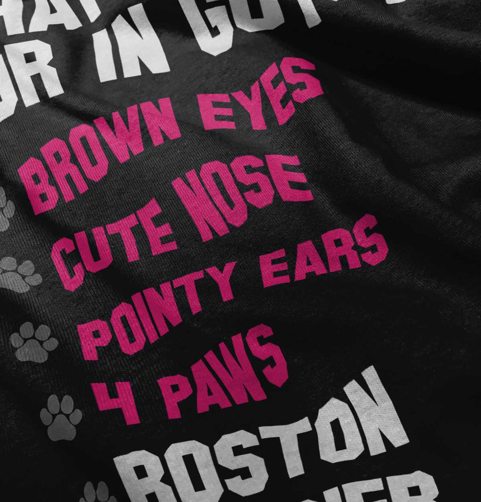 Boston Terrier List Romper Bodysuit-Direct To Garment Print-Brisco Baby