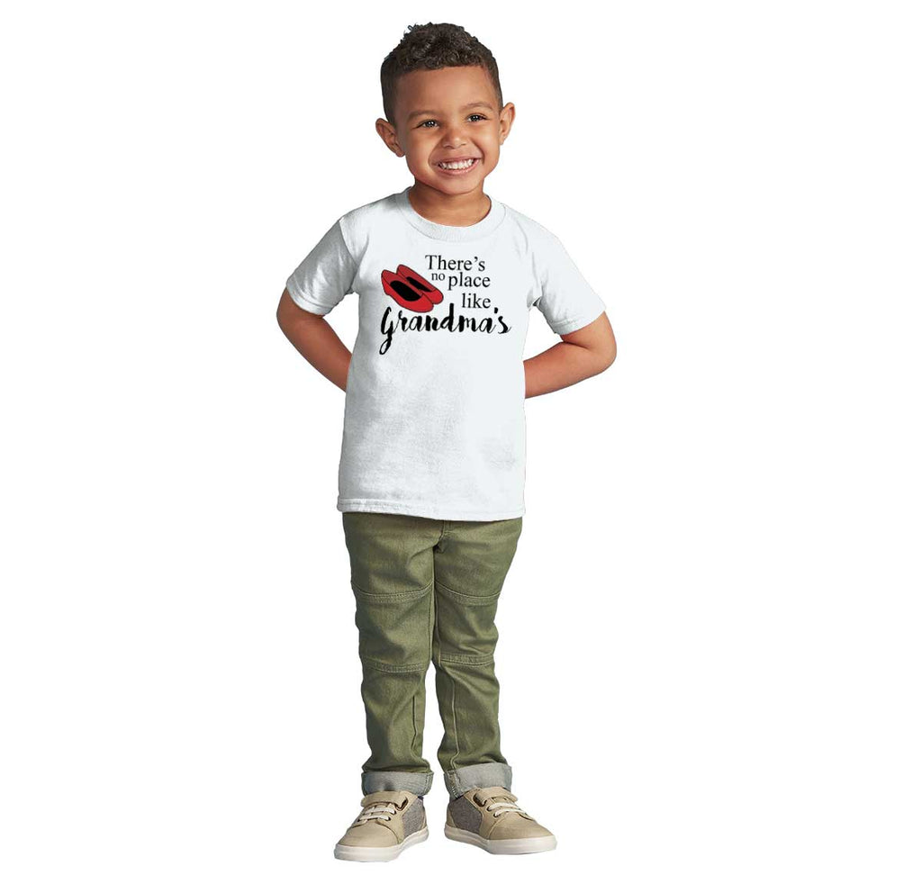 There's No Place Like Grandma's Infant Toddler T Shirt-Direct To Garment Print-Brisco Baby