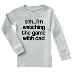 Watching the Game Solid Baby Pajama Top-Direct To Garment Print-Brisco Baby