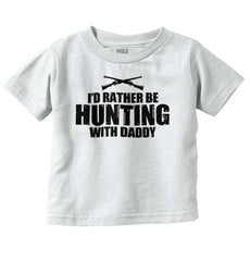 Hunting With Daddy Infant Toddler T Shirt-Direct To Garment Print-Brisco Baby