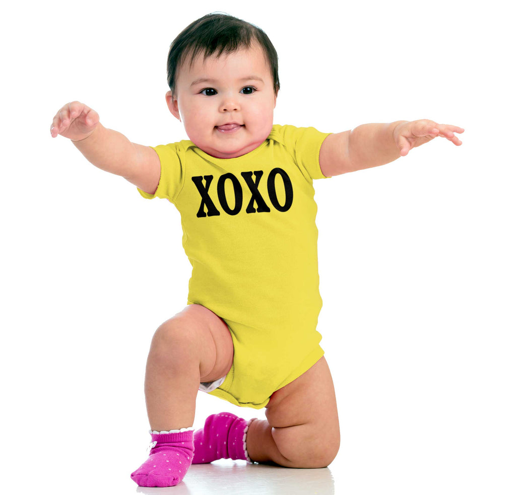XOXO Romper Bodysuit-Direct To Garment Print-Brisco Baby