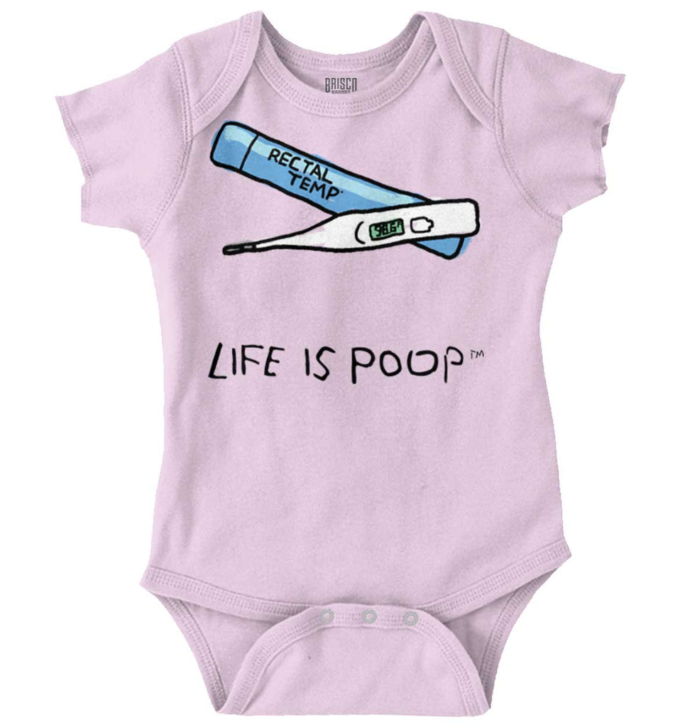 Rectal Thermometer Romper Bodysuit-Direct To Garment Print-Brisco Baby